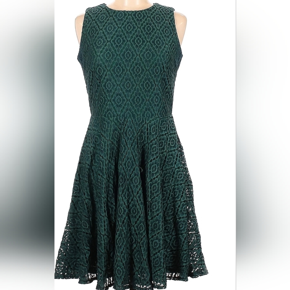 Women's Green Lace party dress- Size 8